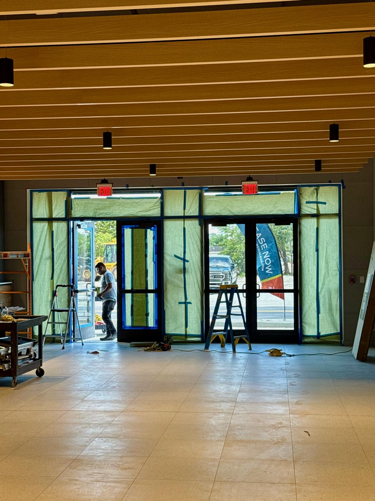 Impact Pivot Door